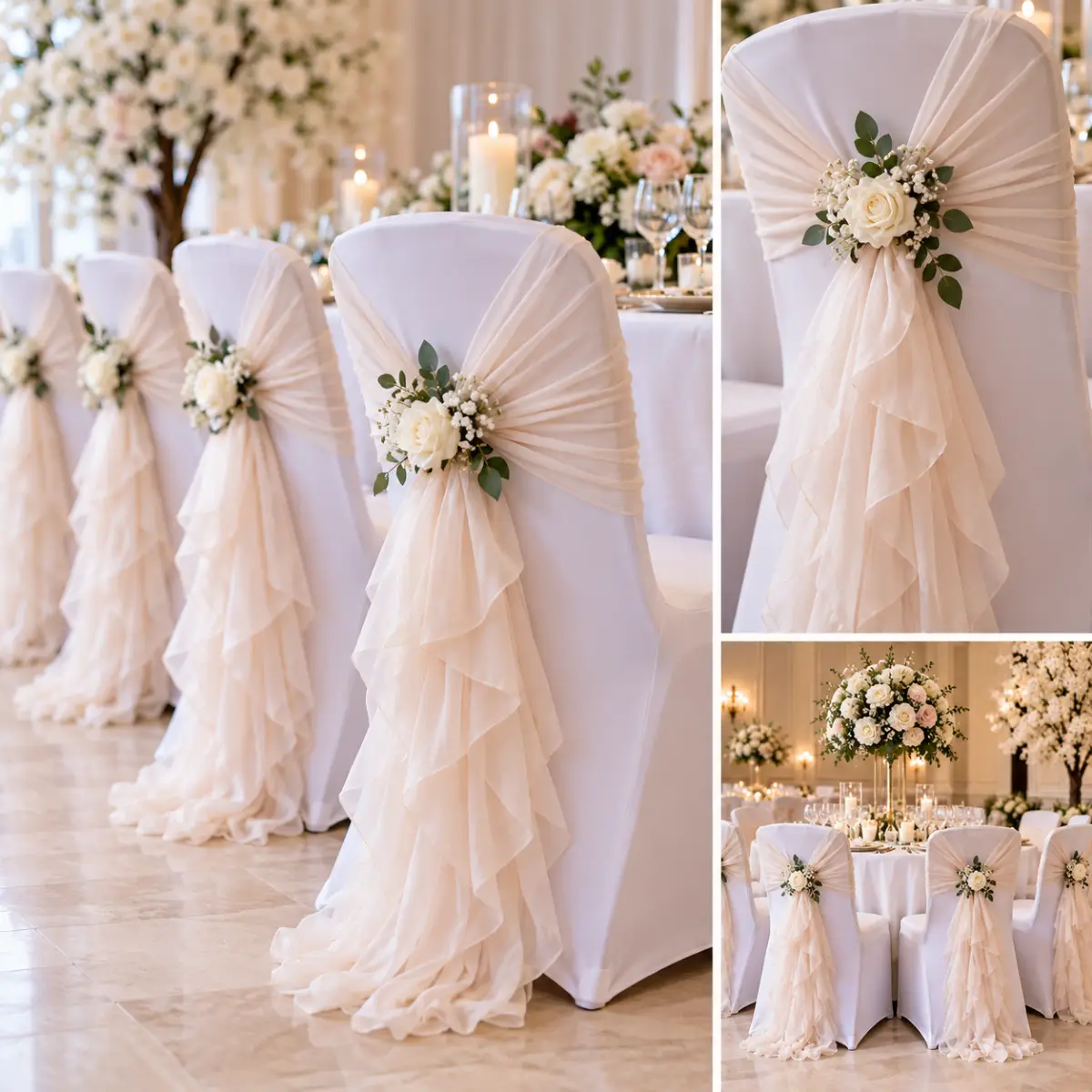 Chair Cover & Chiffon Ruffle Hire - Image 2