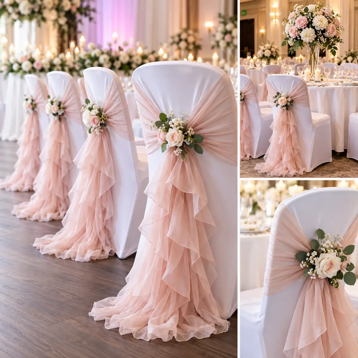Chair Cover & Chiffon Ruffle Hire