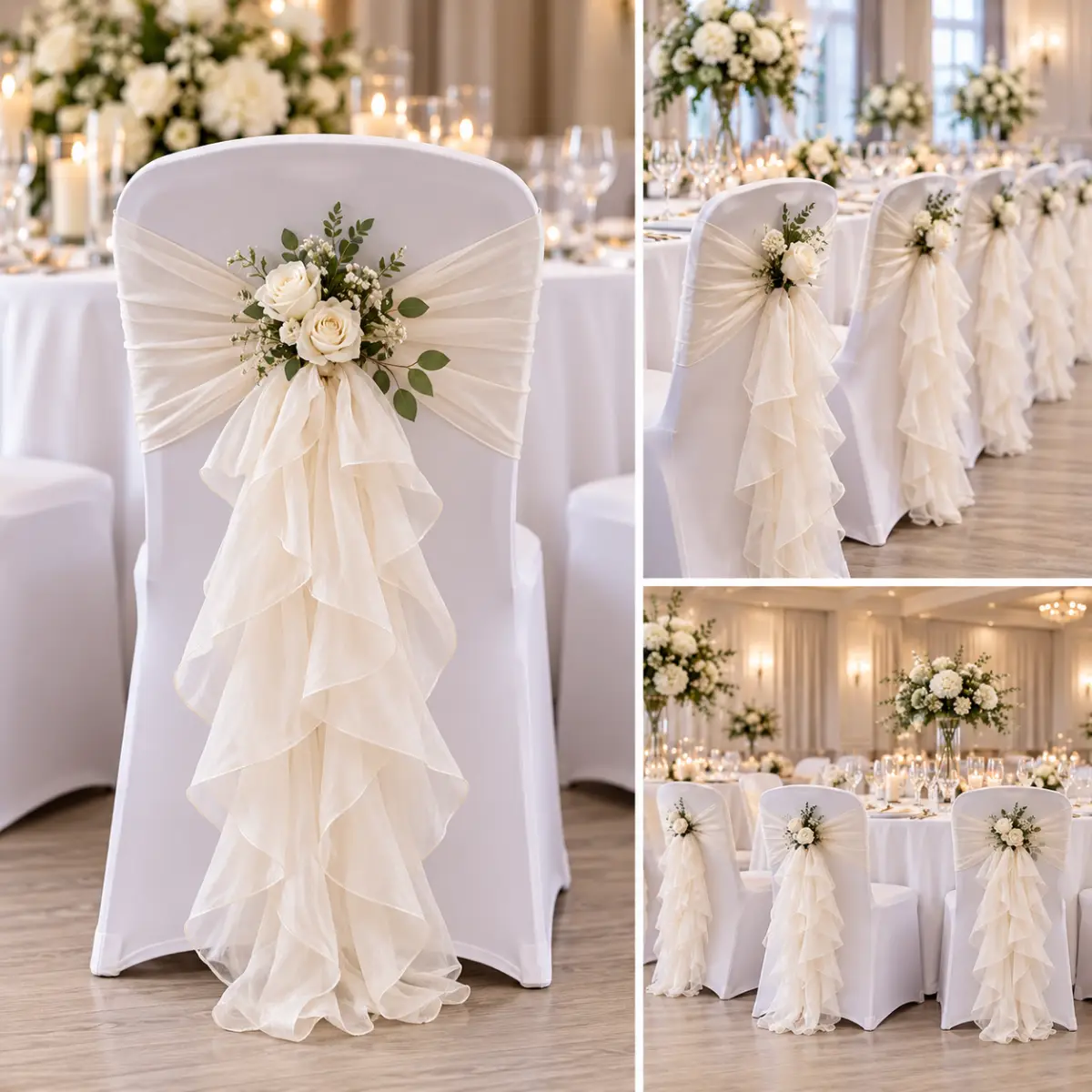 Chair Cover & Chiffon Ruffle Hire - Image 3