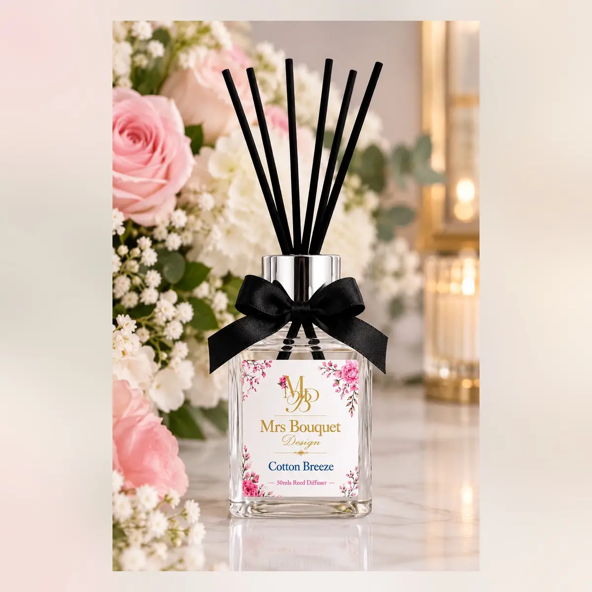 Cotton Breeze Reed Diffuser - Image 3